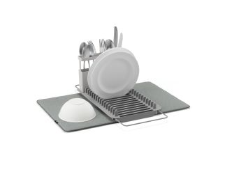 Udry Over The Sink Dish Rack and Mat Charcoal