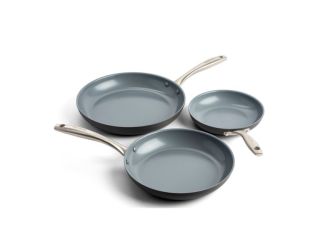 Lima 3pc Ceramic Nonstick Fry Pan Set