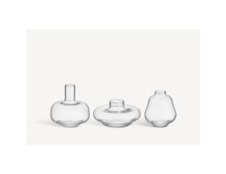Kappa Vases Clear Mini set 3