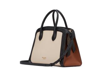Knott Colorblocked Large Zip Top Satchel - Allspice Cake Multi