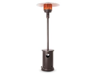 Mocha Finish Patio Heater w/ Table