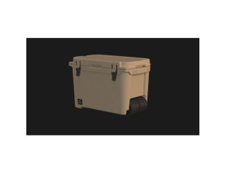 55 QT Wheeled Bison Cooler - Sand