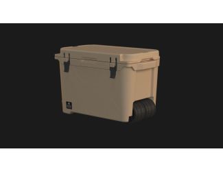 55 QT Wheeled Bison Cooler - Sand