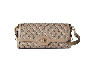 Gucci Luce Optical Printed GG Leather Beige Shoulder Bag