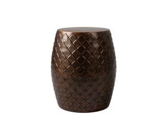 Braga Metal Stool/Table/Container Antique Copper