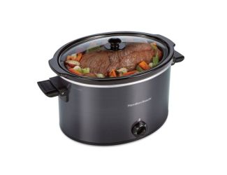 10qt Extra Large Capacity Slow Cooker Black