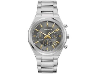 Men's Dress Stainless Steel Bracelet watch, Gray dial