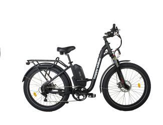 Happy Camper Step-Thru Electric Cruiser Bike - Black