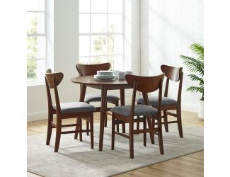 Landon 5-Piece Round Dining Table Set For 4