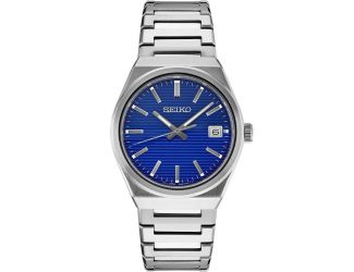 Essentials SS Quartz Blue Dial