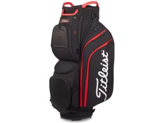 Titleist Cart 15 Cart Bag - Black/Black/Red