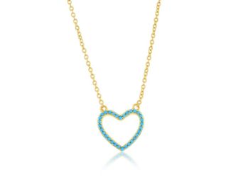 Turquoise Heart Pendant Necklace