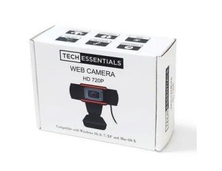 Tech Essentials Black 720DP Webcam