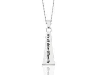 Joyful Sentiments Lighthouse We All Shine Differently Necklace Pendant