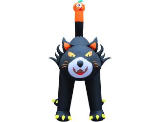10-Ft. Tall Pre-lit Inflatable Black Cat