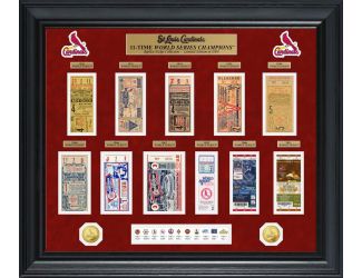 St. Louis Cardinals World Series Deluxe Gold Coin & Ticket Collection