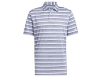 Adidas 2 Color Stripe 2024 Golf Polo - Grey Three/White/M