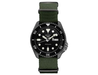 Mens Seiko 5 Sports BIF Black Dial