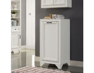 Tara Linen Hamper In Vintage White