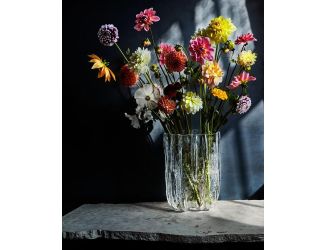 Crackle Tall Vase