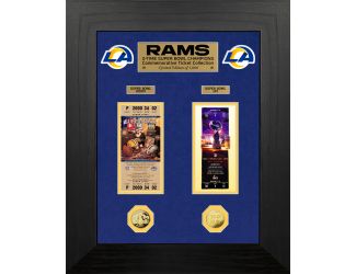 Los Angeles Rams Super Bowl 56 Champions Deluxe Ticket and Game Coin Collection