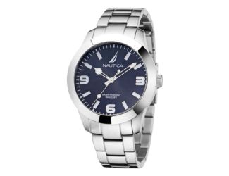 Pacific Beach Stainless Steel 3-Hand Watch