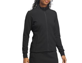 Adidas Women's Performance Texture Full Zip Jacket - Black/XL