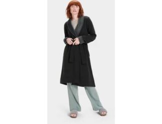 Womens Duffield II Robe-Black Bear Heather-MD
