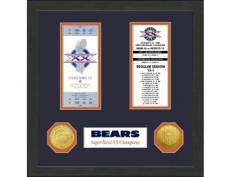 Chicago Bears Super Bowl Championship Ticket Collection