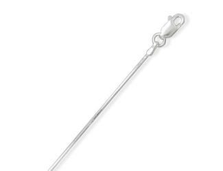 1mm Sterling Silver Square Snake Chain 30''