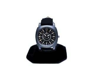 Black Quartz Flight Style Fashion Watch