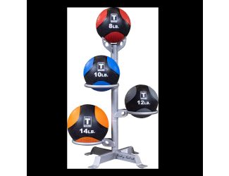 Medicine Balls (4) with Rack