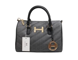 Quilted Satchel - Charcoal