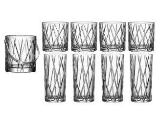 City 9 pc Barware Set