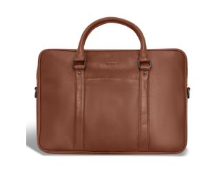 Onyx Leather Slim Briefcase Size 16.3"x11.6"