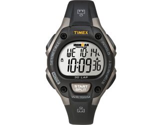 Unisex Ironman Traditional 30-Lap Black and Gray Resin Strap Watch