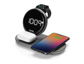 PowerBoost Compact Alarm Clock w/ Qi USB and Apple Watch Charging