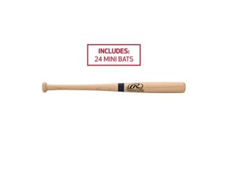Rawlings - Wooden Miniature Souvenir Bat, Set of 24