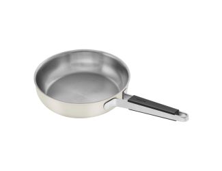 Pure 9.5" Stainless Steel Fry Pan Ivory White
