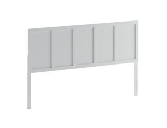 Contemporary Twin Size Two Panel Wooden Headboard Only in Dark Brown