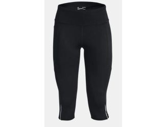 Womens UA Fly Fast 3.0 Capris-Black-LG