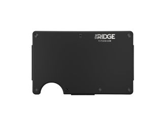 The Ridge Titanium Money Clip - Matte Black