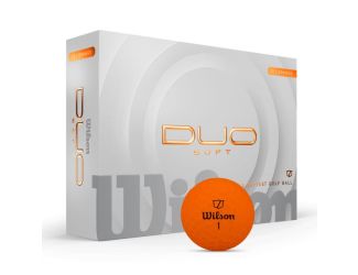 Wilson DUO Soft Orange Golf Balls - 1 Dozen