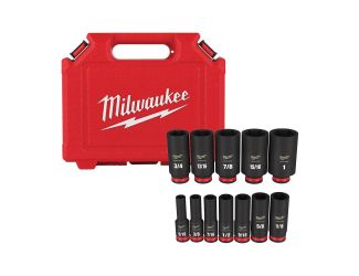 12pc SHOCKWAVE Impact Duty 3/8" Drive SAE Deep 6 Point Socket Set