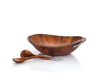 Braid Salad Bowl w/ Servers