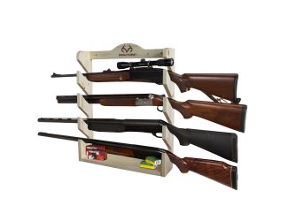 4-Gun Horizontal Wall Storage Rack - Pine/REALTREE