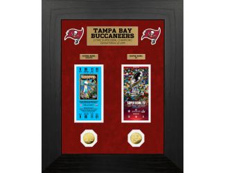 Tampa Bay Buccaneers 2-Time Super Bowl Champions Deluxe Gold Coin & Ticket Collection