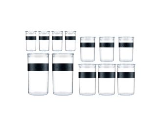 Presso 12pc Shatterproof Food Storage Jars