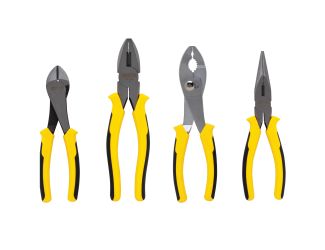 4pc Bi-Material Plier Set Deluxe