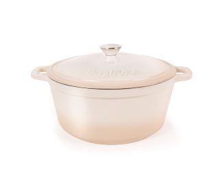Neo 7qt Cast Iron Round Cov Dutch Oven, Meringue